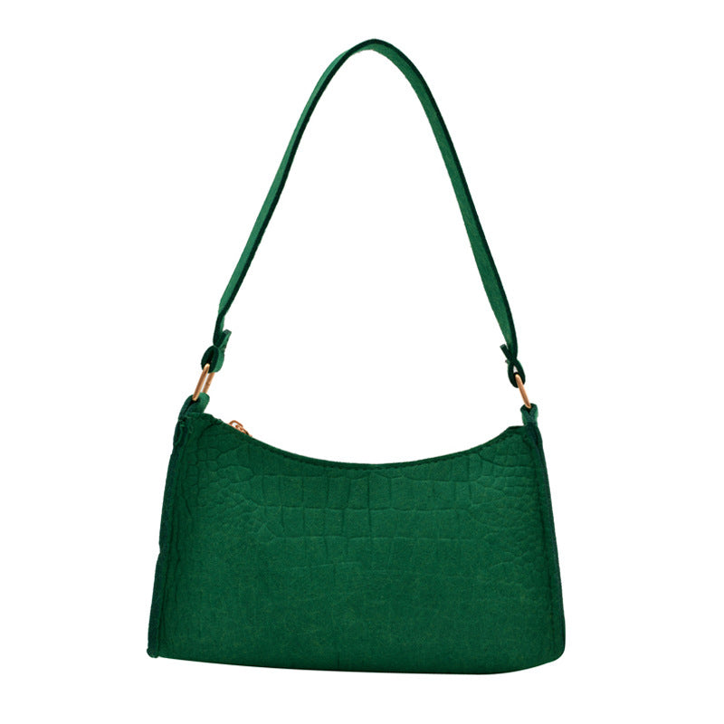 WoCrocodile Textured Mini Shoulder Handbag Stornfield