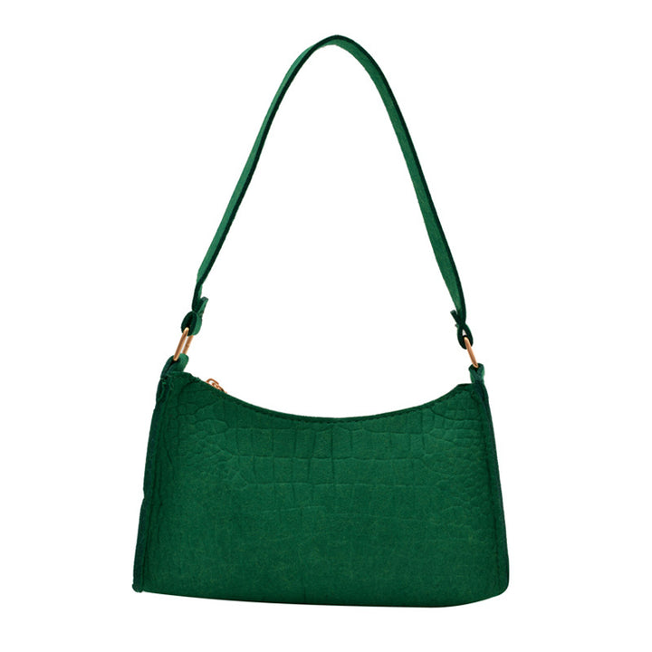 WoCrocodile Textured Mini Shoulder Handbag Stornfield