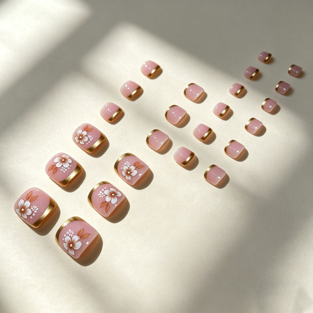 Decorative Floral Nail Art Tips Stornfield
