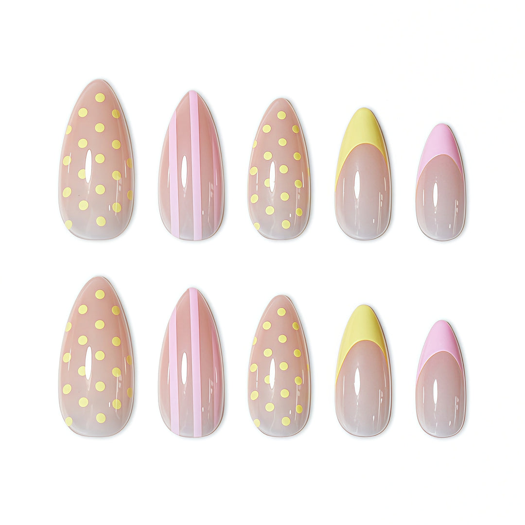 Glossy Press-On Nail Set Stornfield