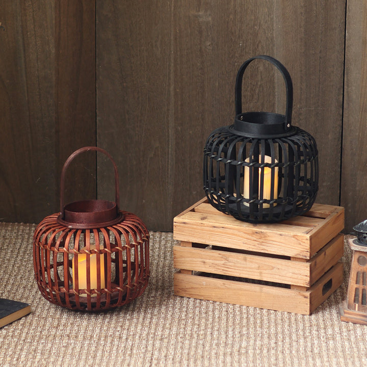 Elegant lantern made of braided material Stornfield