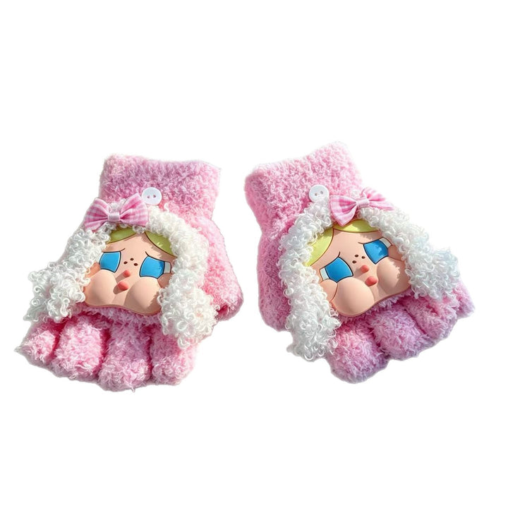 Cute Cartoon Character Fingerless Gloves Stornfield