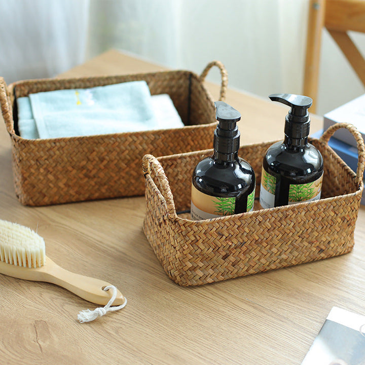 Handwoven Natural Storage Basket Stornfield