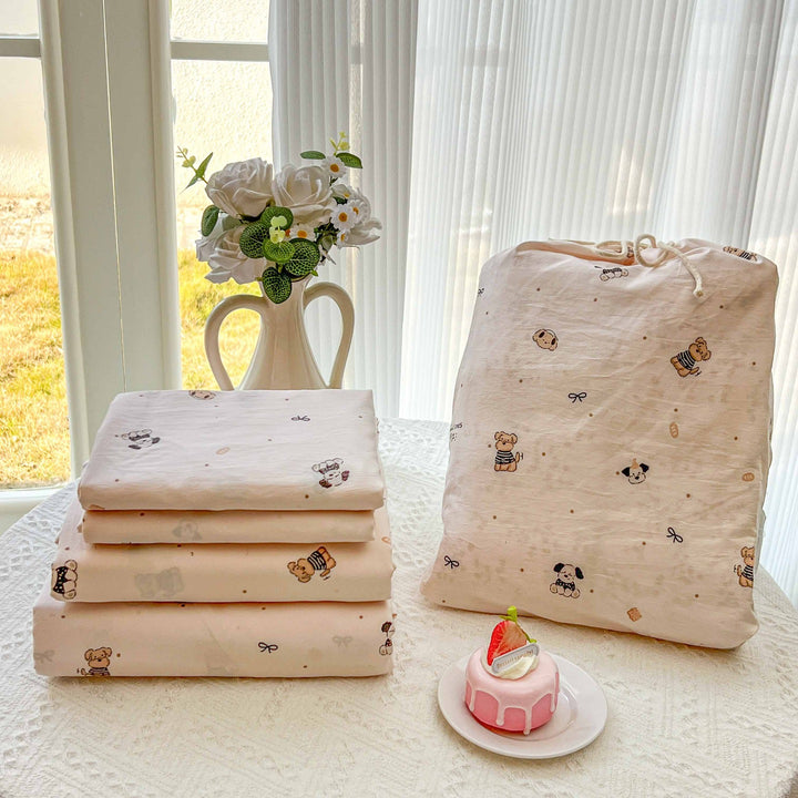 Soft Cotton Floral Pattern Bedding Set