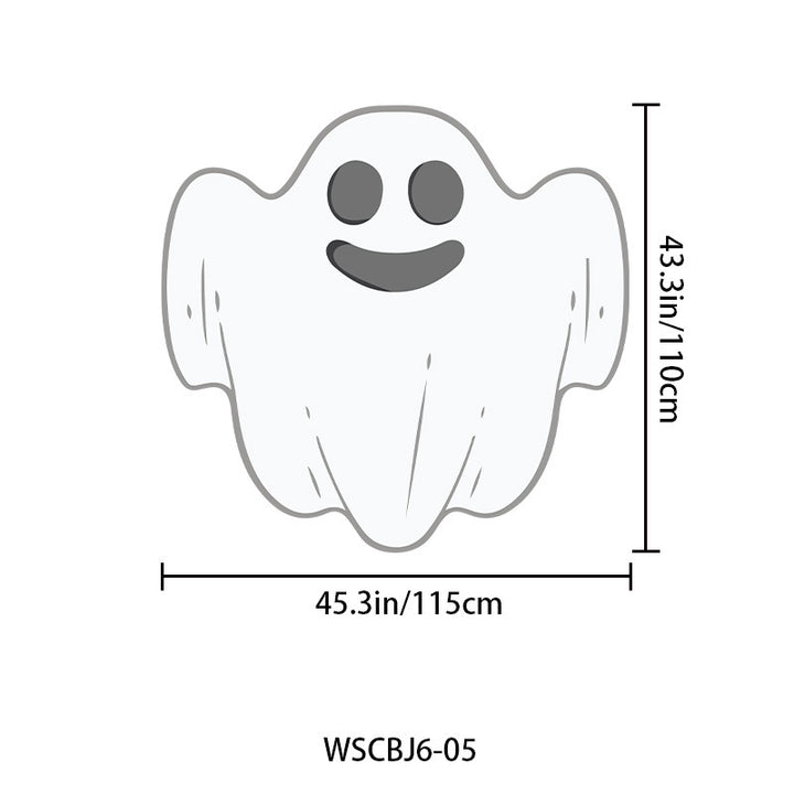 Large Halloween wall sticker vinyl with dancing skeletons and removable self-adhesive film