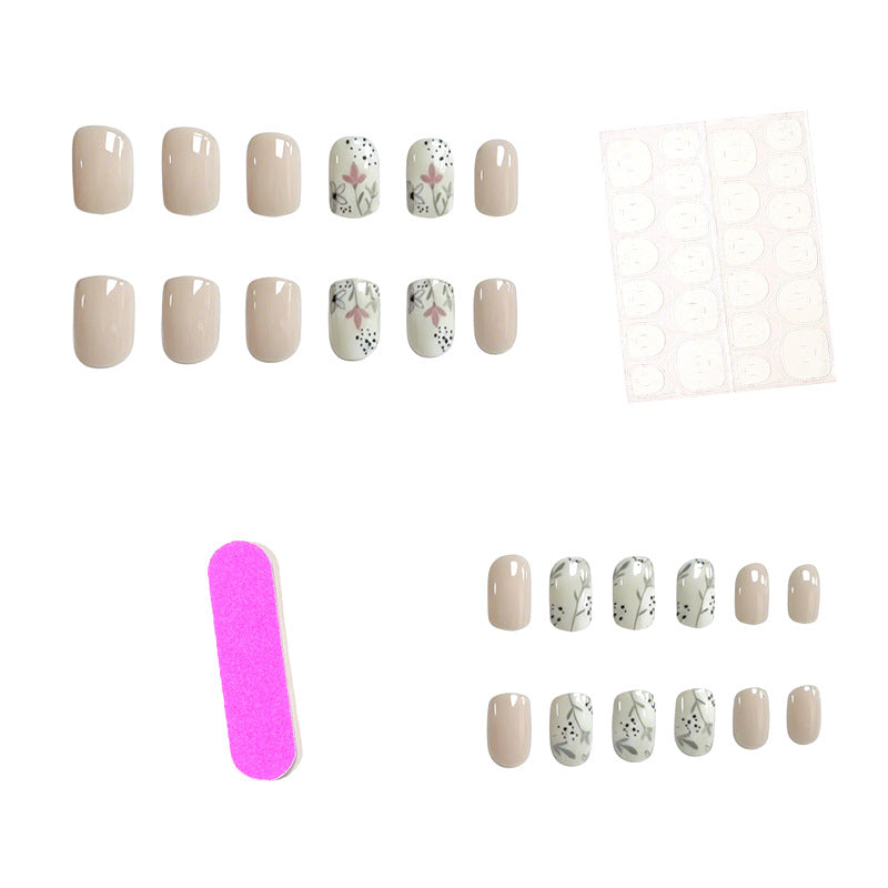 Elegant Floral Art Press-On Nails Stornfield