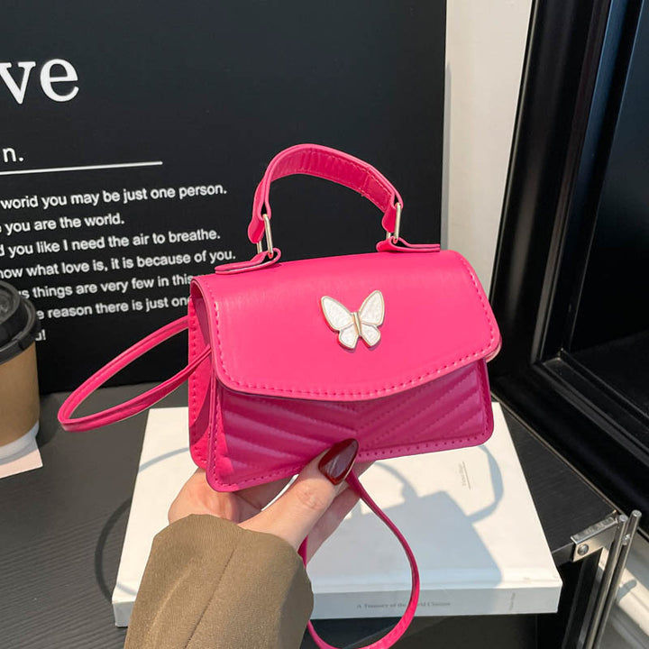 Butterfly-Embellished Handbag