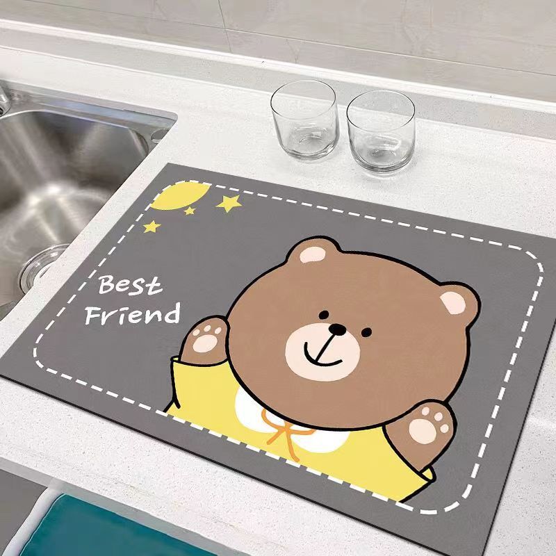 Cartoon Cat Kitchen Mat