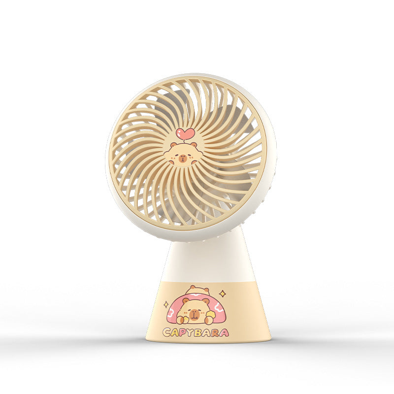 Women Portable Hand Fan in Creative Capybara Design Stornfield