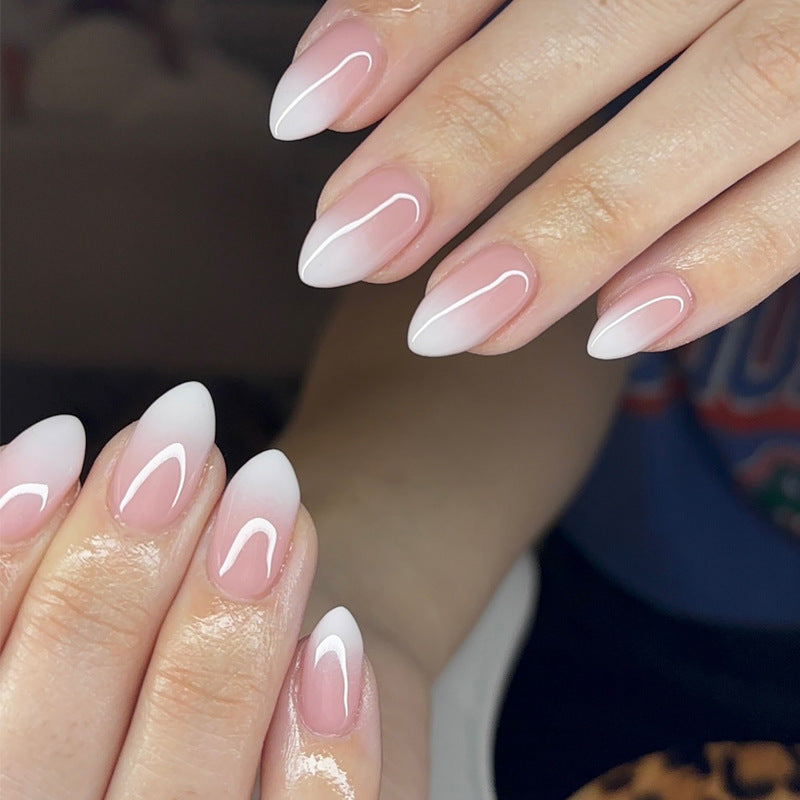 Elegant Ombre Almond Shaped Press-On Nails Stornfield