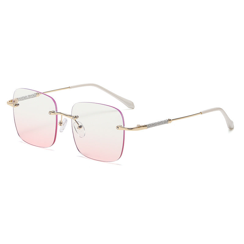 Ladies elegant square sunglasses with sparkling accents Stornfield