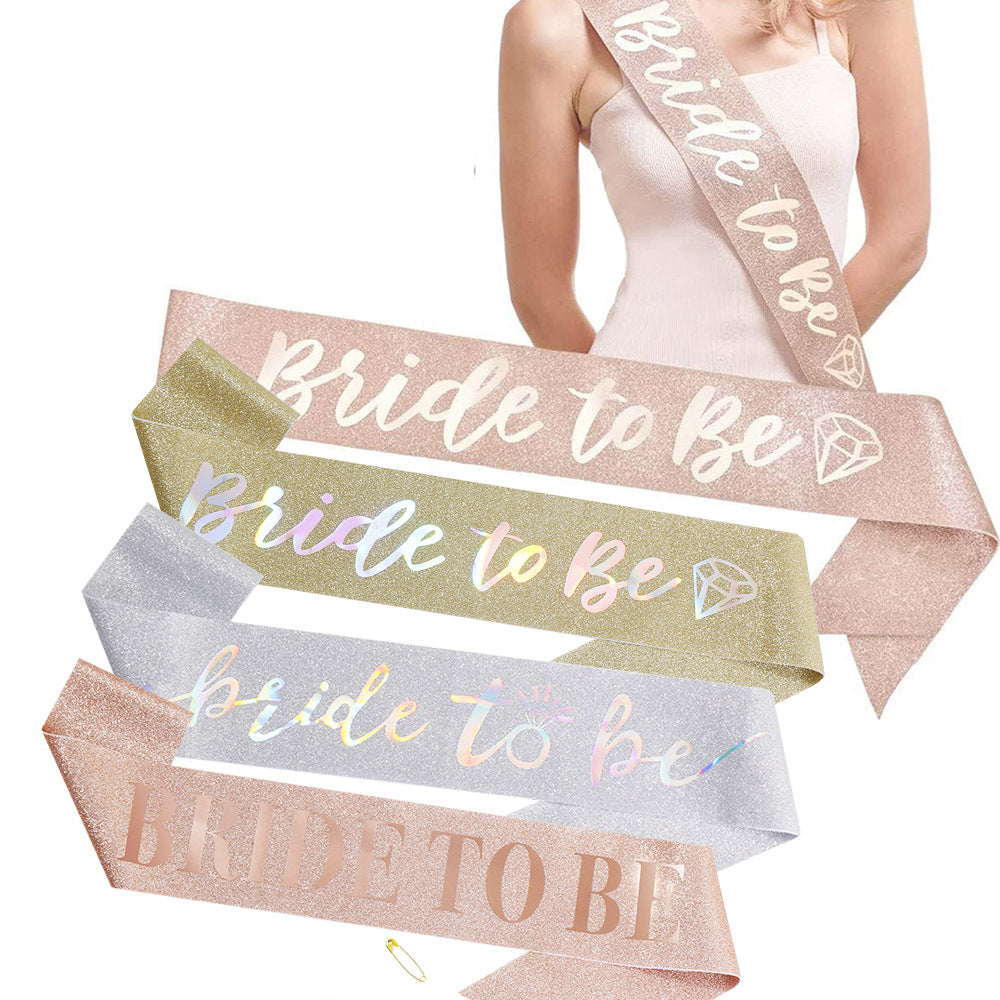 Ladies Glittering Bride Sash Stornfield
