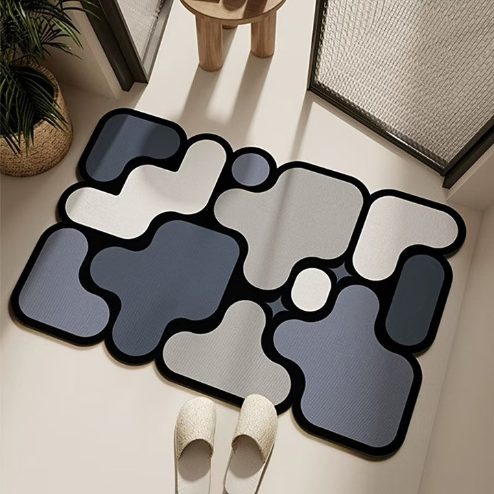 Modern Abstract Floor Mat Stornfield