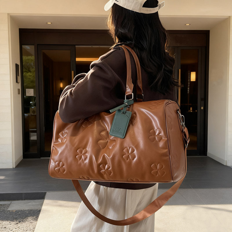 Stylish Embossed Travel Duffel Bag Stornfield