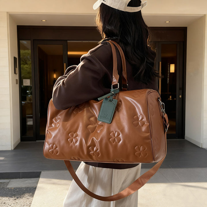 Stylish Embossed Travel Duffel Bag Stornfield