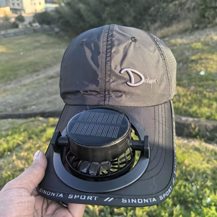 Multifunctional Basketball Cap with Removable Solar Fan and Adjustable Brim Stornfield