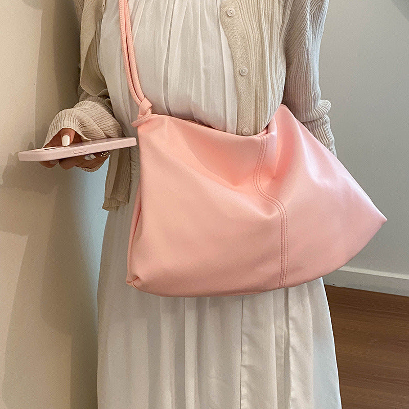 Soft Leather Slouchy Shoulder Bag