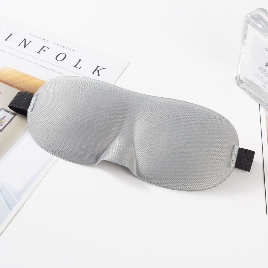Unisex nan anatomically shaped sleep mask with formed eye sockets, lightweight foam core, and elastic comfort band Stornfield