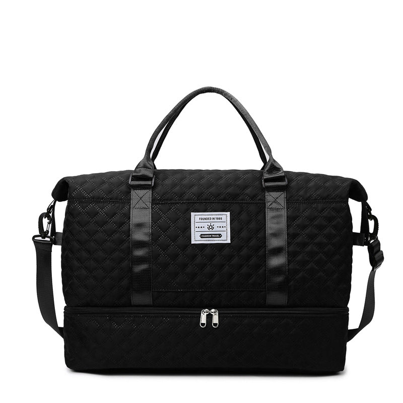 Quilted Multi-Pocket Travel Duffle Stornfield
