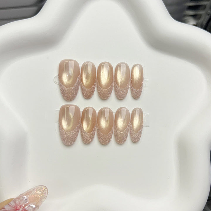 Elegant Glossy Press-On Nail Tips