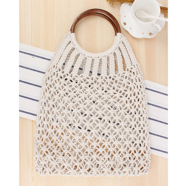 Tote bag with braided net design and practical inner bag Stornfield