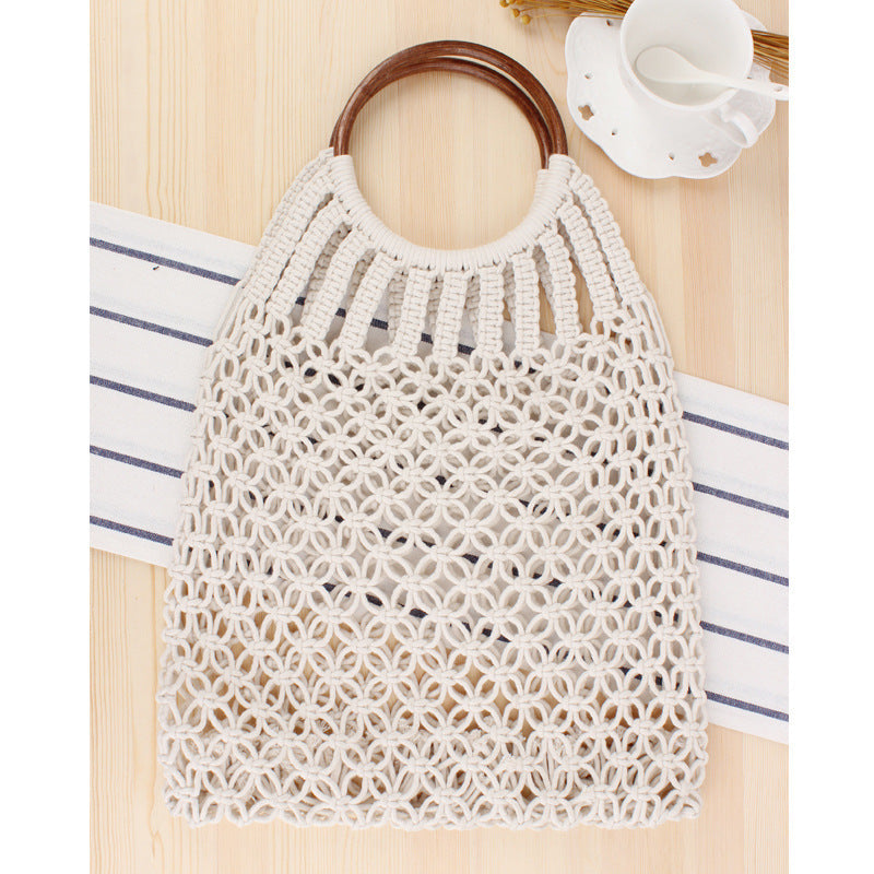 Handbag with Woven Design and Inner Pocket Stornfield