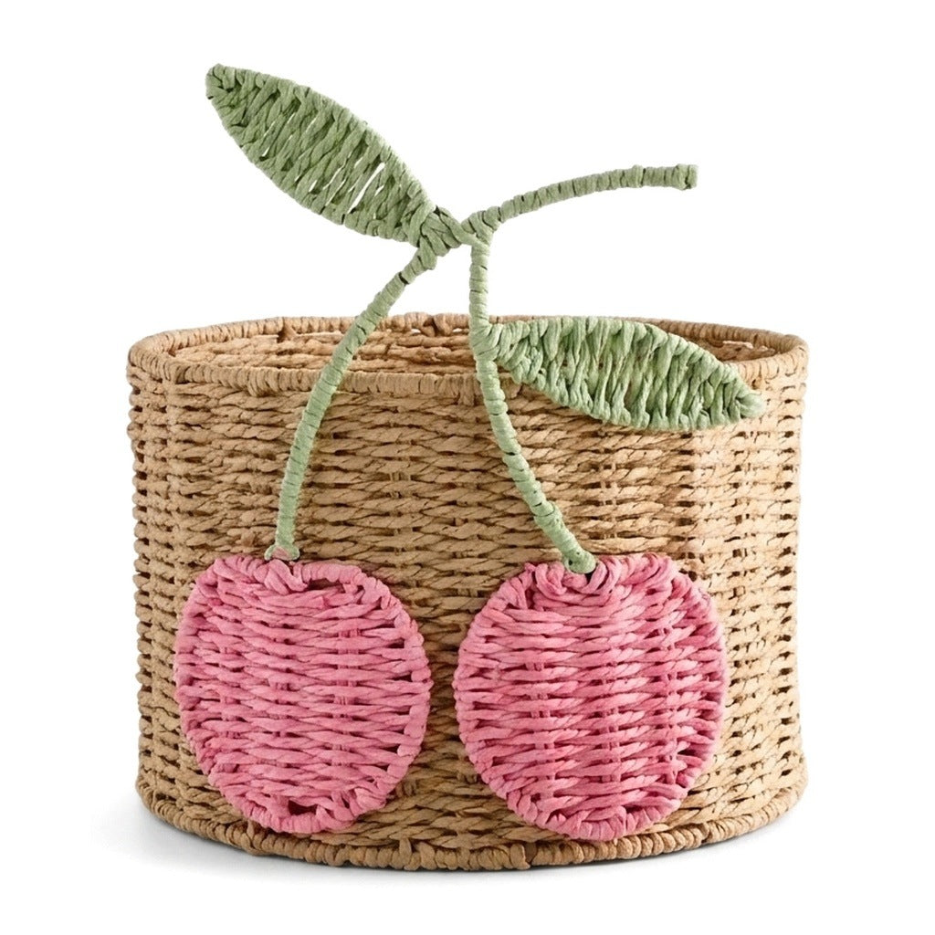 Playful storage basket with fruit design Stornfield