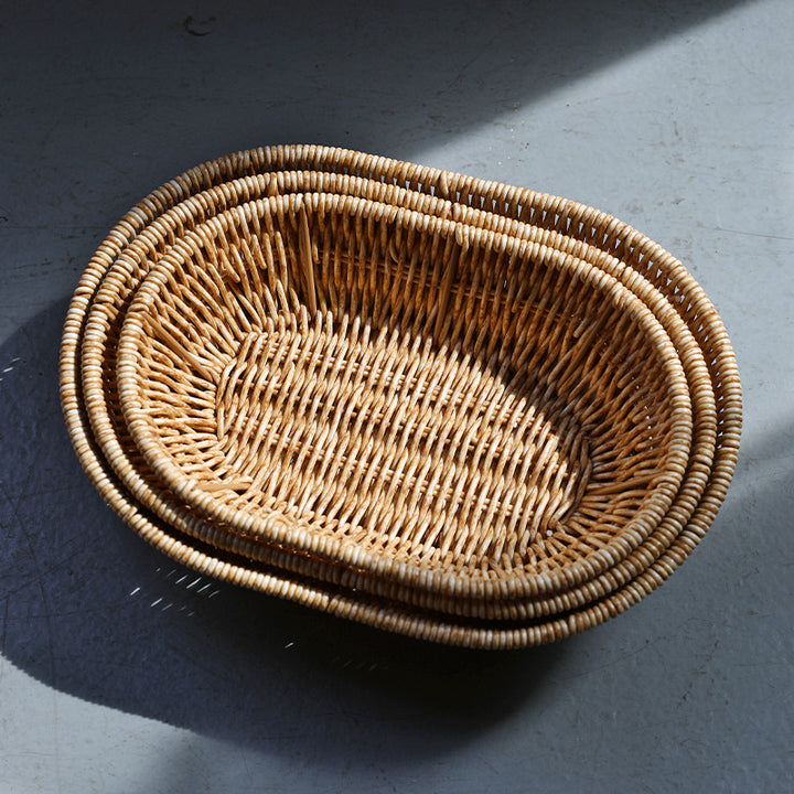 Unisex Rectangular Braided Basket with Ergonomic Design Stornfield
