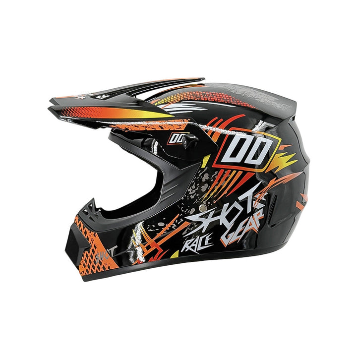 full-face motocross helmet with extended visor and reinforced chin guard Stornfield