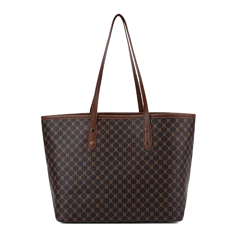 Elegant Geometric Print Tote Bag