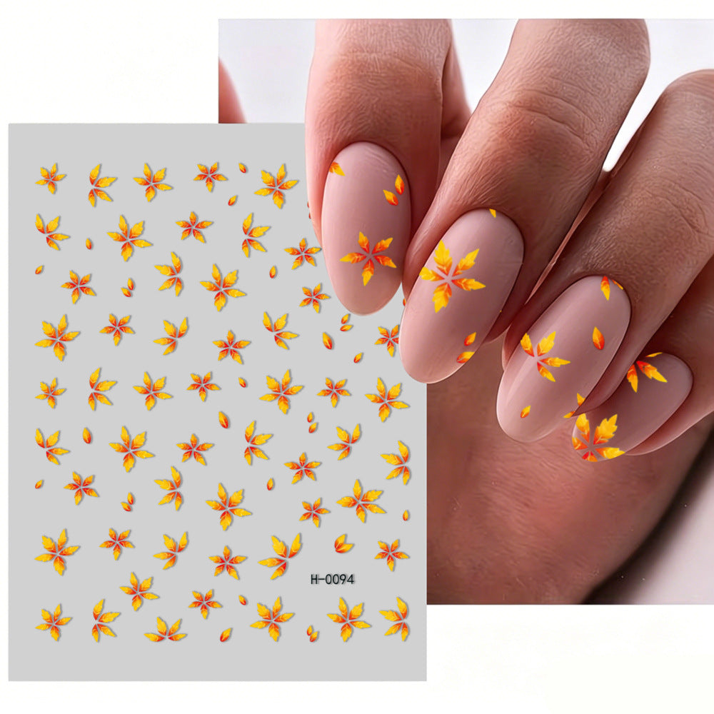 Floral Design Nail Art Sticker Set
