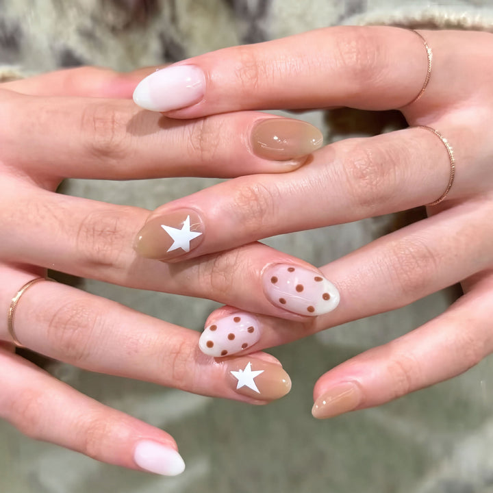 Artistic Star and Dot Nail Art Set