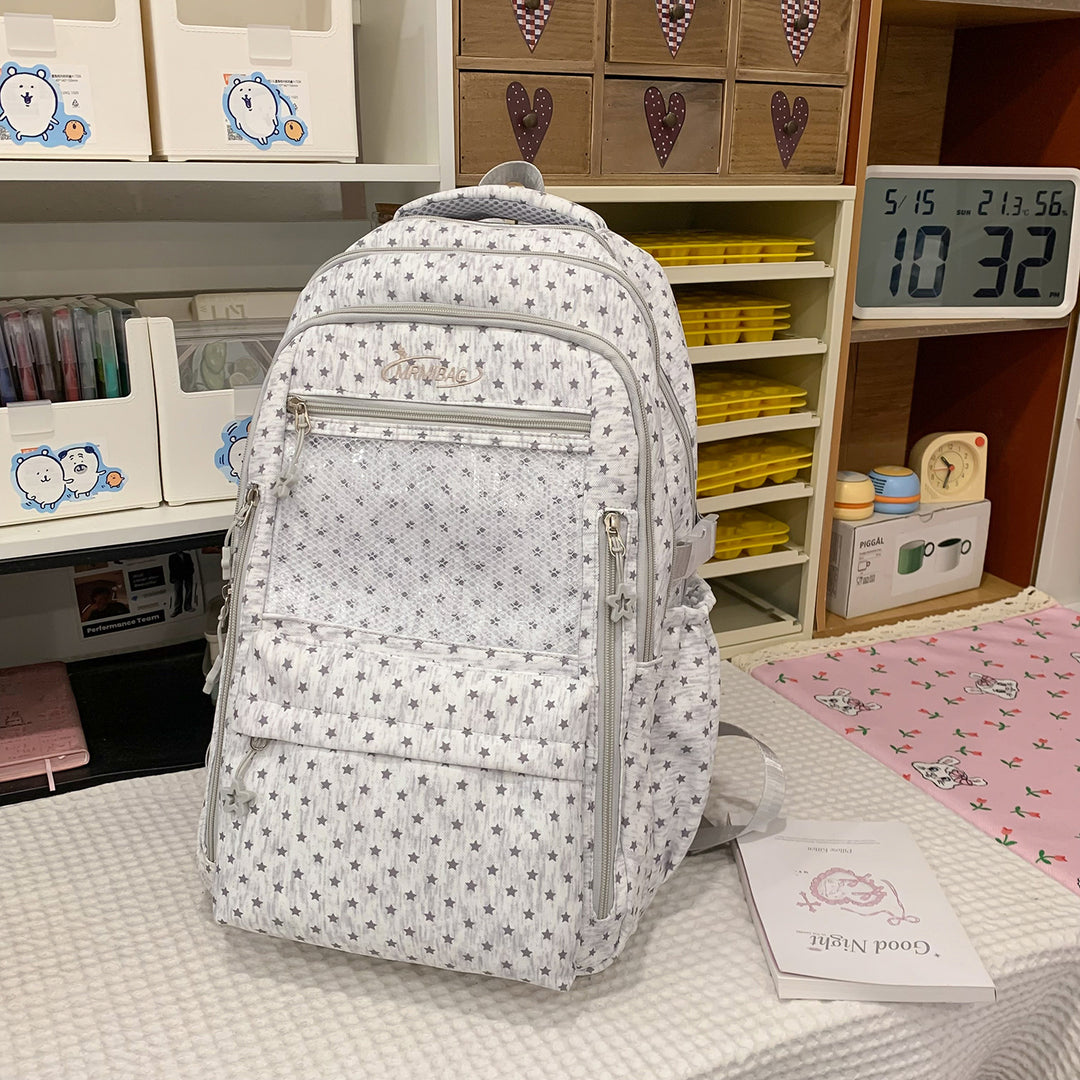 Stylish Star-Printed Multi-Functional Backpack Stornfield
