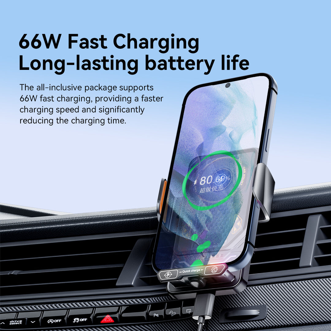 Unisex Smartphone holder with fast charging function and integrated safety device Stornfiled