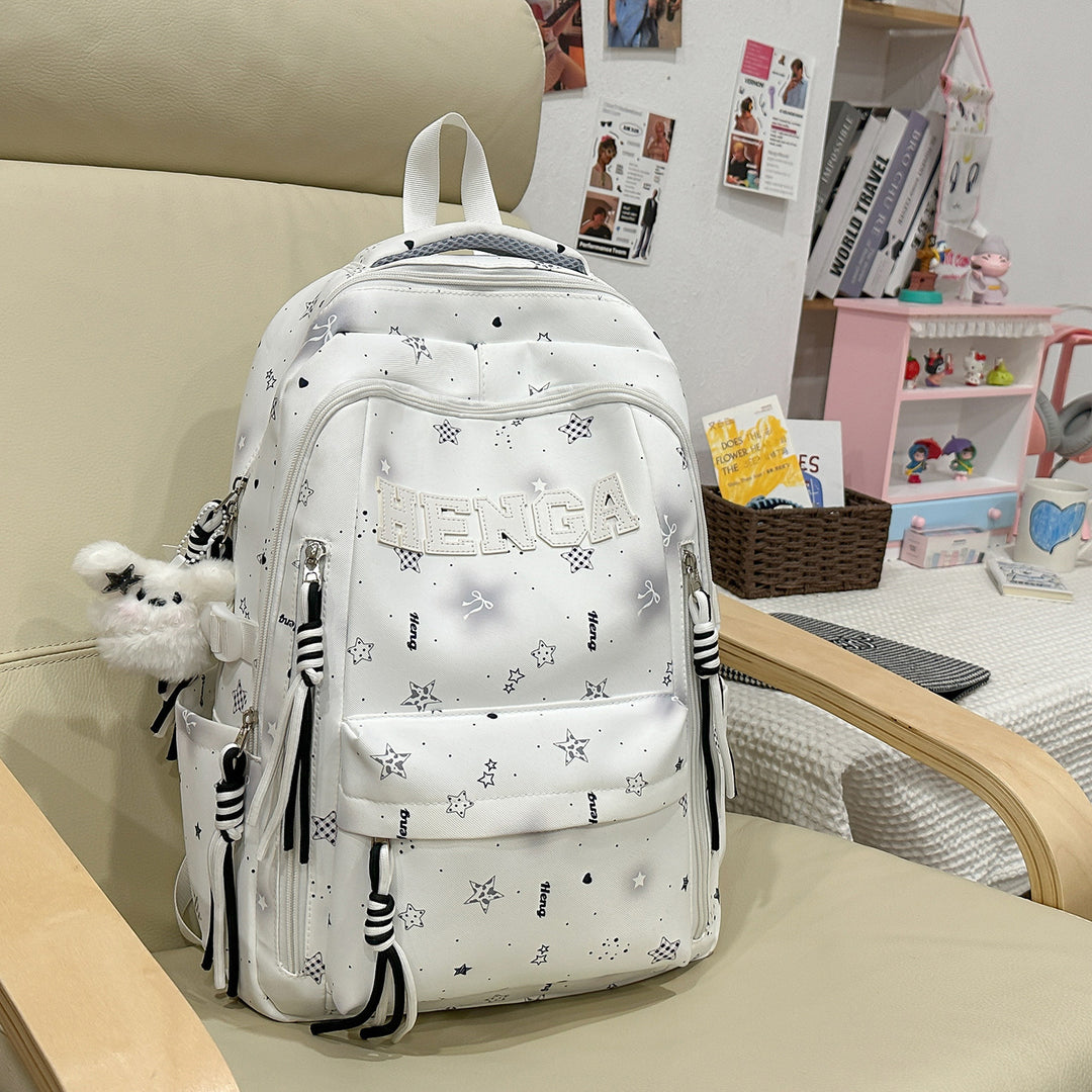 Stylish Multi-Functional Backpack with Decorative Accents Stornfield