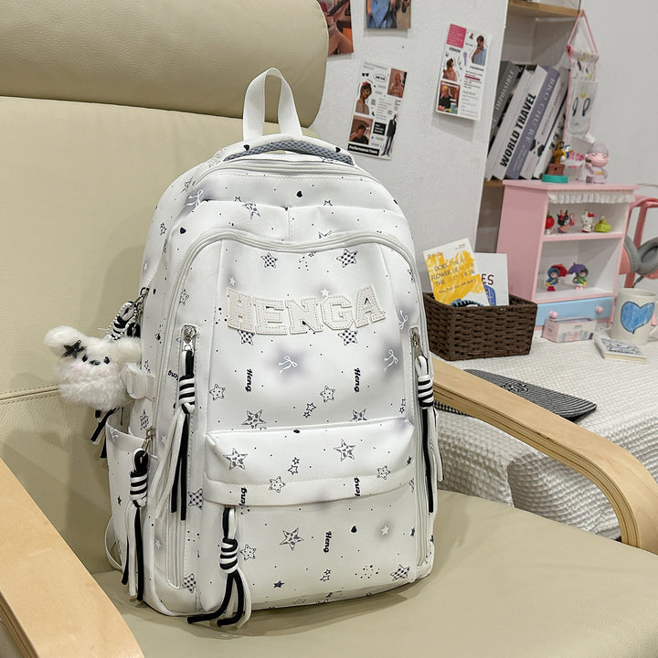 Stylish Multi-Functional Backpack with Decorative Accents Stornfield