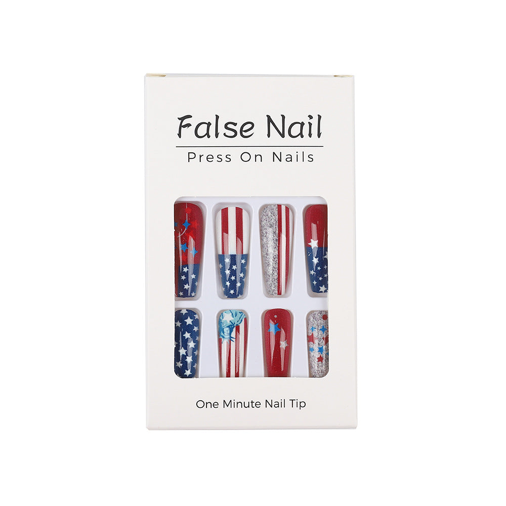 Creative Nail Art with Patriotic Design Stornfield