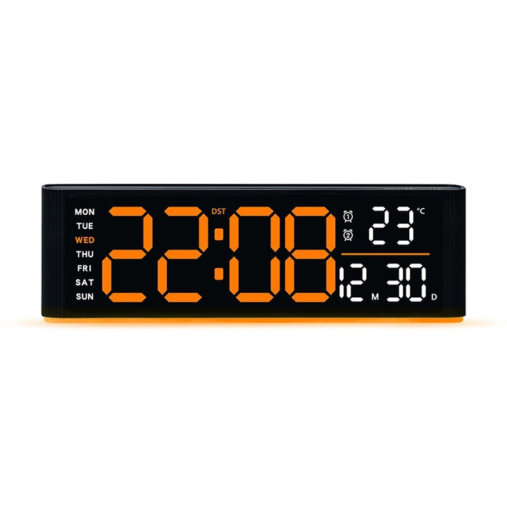 Digital LED alarm clock with temperature and day of week display Stornfield