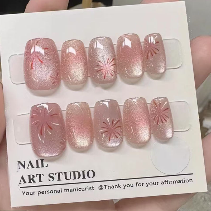 Elegant French Tip Press-On Nail Set Stornfield