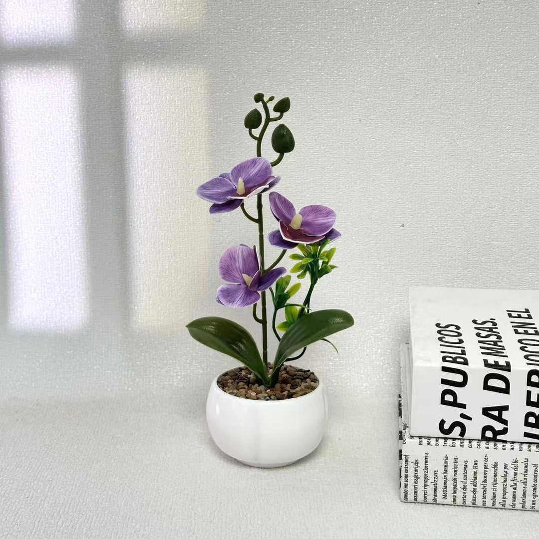 Elegant Artificial Orchid Plant for Decorative Home Display