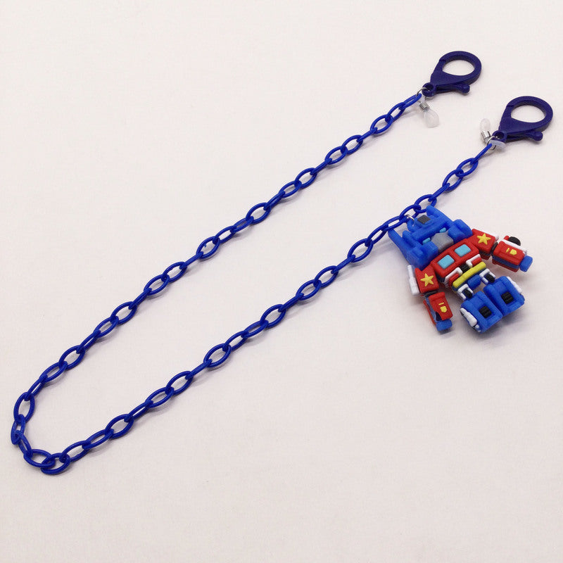 Playful glasses holder chain with robot motif Stornfield