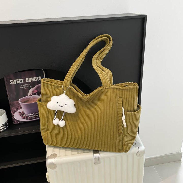 Cozy Textured Fabric Tote