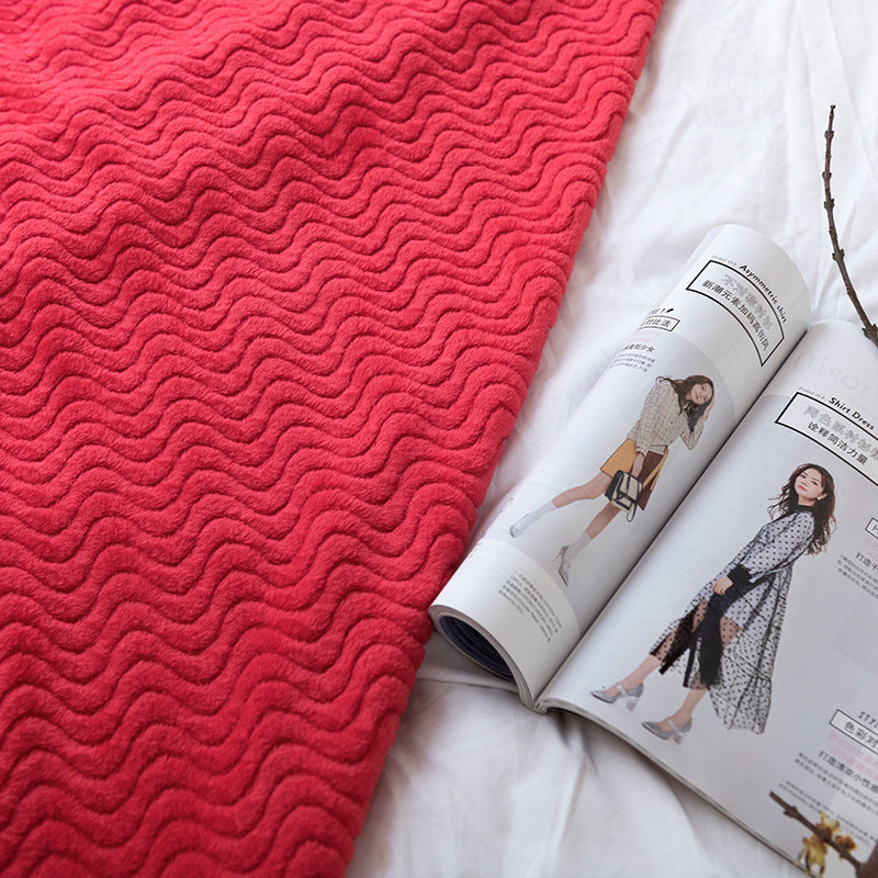 Ladies Cozy Wave Texture Blanket Stornfield