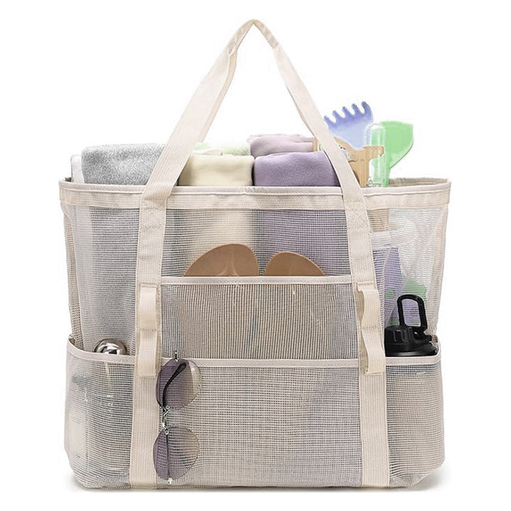 Practical Beach Tote Bag Made of Breathable Mesh Material Stornfield