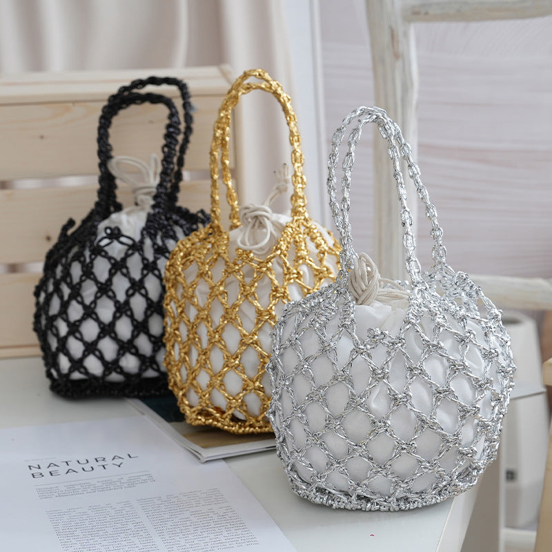 Net shopping bag with braided design Stornfield