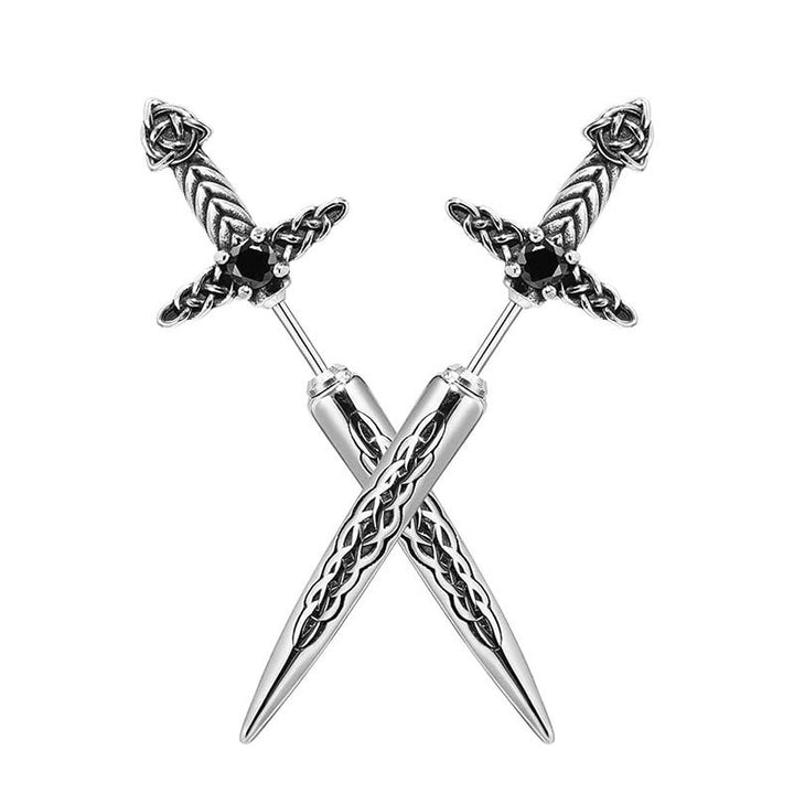 Gothic Sword-Shaped Earrings Stornfield