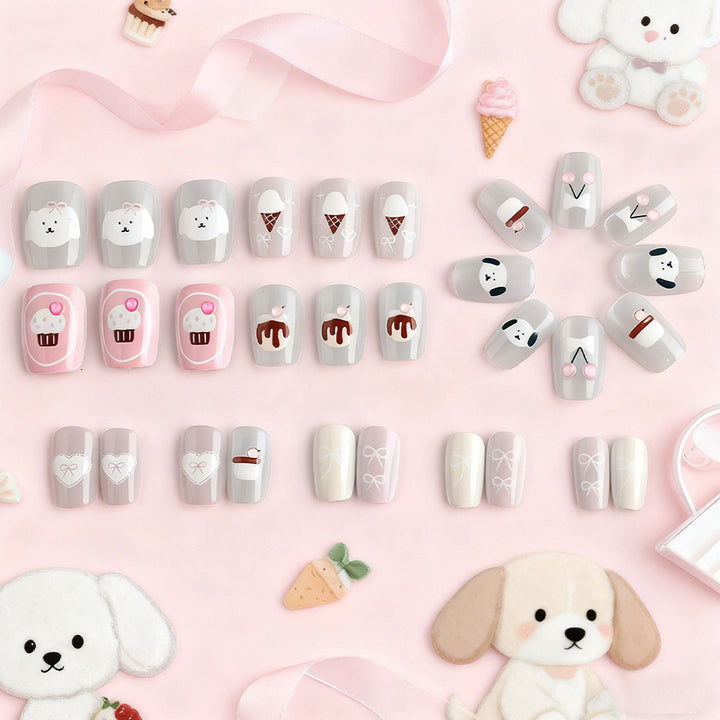 Cute Themed Press-On Nail Set Stornfield