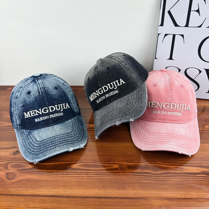 Men's Distressed Denim Baseball Cap Stornfield 1784270408