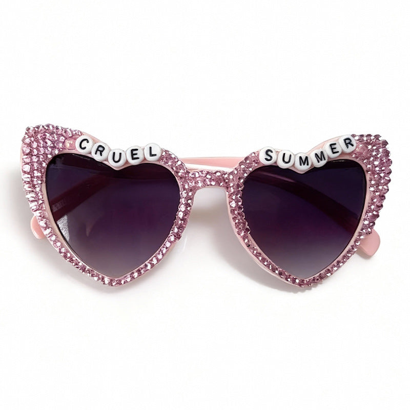 Heart-Frame Rhinestone Sunglasses Stornfield