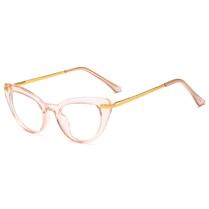 Women's Cat-Eye Sunglasses with Shiny Metal Frame Stornfield